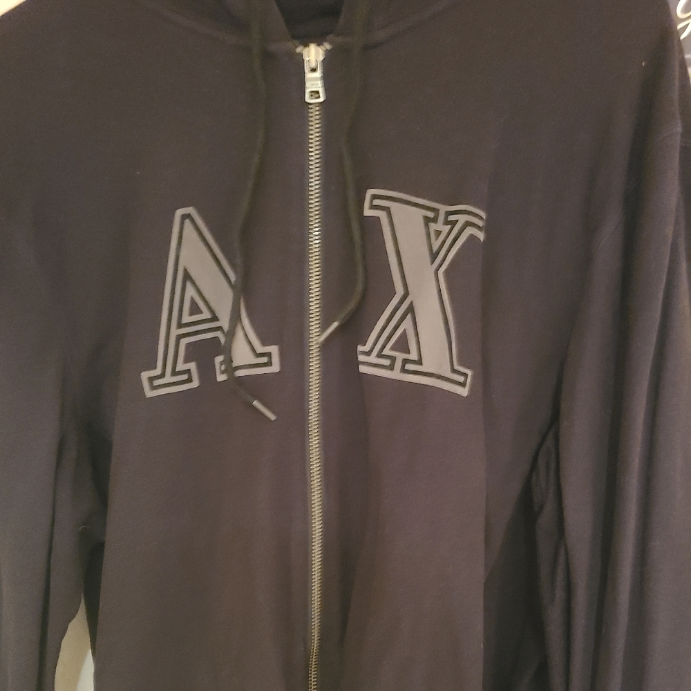 COPY - Armani exchange zipdown hoody gently used xl blue